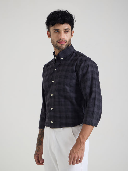 Oxford Cotton Check Shirt